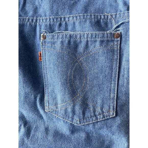 70s Vintage Levis With A Skosh More Room Mens Orange tab 40x35 Made in USA - Picture 7 of 10